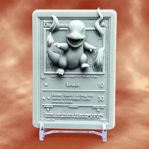 3D Pokémon Card - Charmander