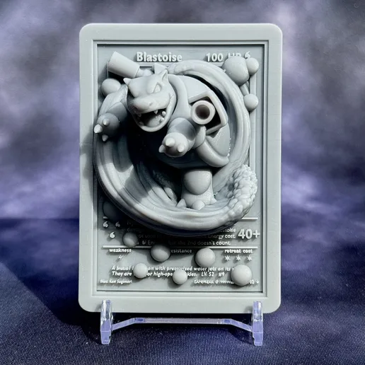 3D Pokémon Card - Blastoise