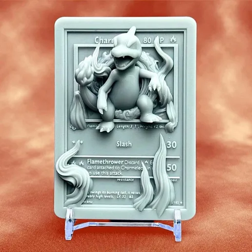 3D Pokémon Card - Charmeleon