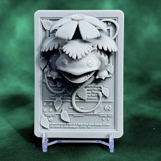 3D Pokémon Card - Venusaur